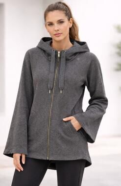 Lululemon Principal Dancer Hoodie Heathered Gray Full Zip Jacket Oversized  4